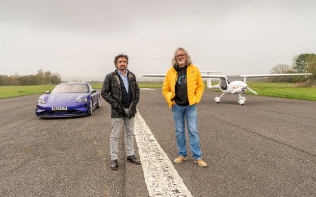 James May and Richard Hammond EV race